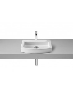 Lavabo Hall sobre encimera en acabado blanco con...