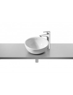 Lavabo de sobre encimera Bol en acabado blanco.