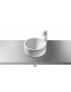 Lavabo de sobre encimera Terra 390 blanco.