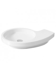 Lavabo Urbi de porcelana de sobre encimera de 58x40 cm